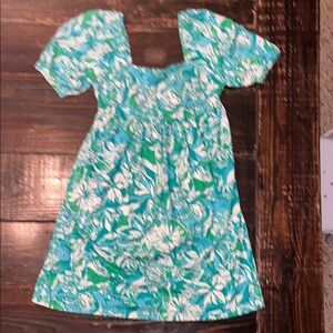 Lilly Pulitzer Blue Puff Sleeve Sundress